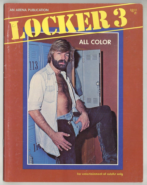 Locker #3 Gay Motorcycle Biker Pictorial 1979 Romantic Homoerotic Magazine 48pgs Arena Publ. Hollywood M37024