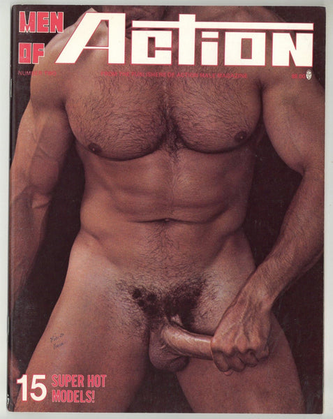 Men Of Action #2 Gregg Strom, Butch Mc Alister, Mark Riley 1979 Paul Seton, Fred Halsted 48pgs Action Male Magazine M37025
