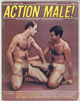 Action Male! V1#2 Michael Raven, Jack Wrangler, Duff Paxton 1977 Erotic Gay Lifestyle Magazine 50pgs House Of Milan HOM M37012