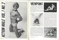 Action Male! V1#2 Michael Raven, Jack Wrangler, Duff Paxton 1977 Erotic Gay Lifestyle Magazine 50pgs House Of Milan HOM M37012
