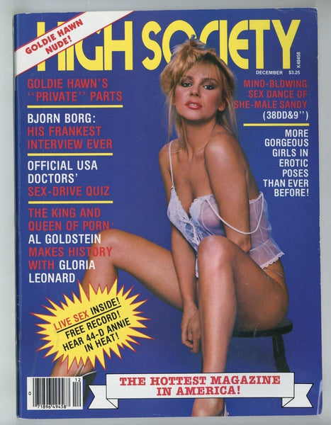 High Society 1981 Vanessa Del Rio, Connie Mack 100pgs Vintage Porn Magazine HSP Pub. M37753