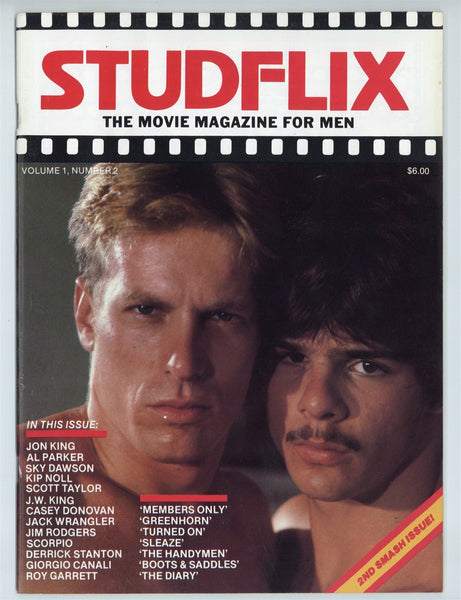 Studflix 1982 Jon King, Al Parker, Kip Noll, Jack Wrangler 52pgs Gay Movie Film Magazine M37052