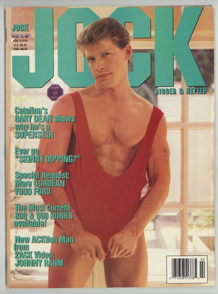 Jock V2#2 Todd Ford, Jesse Tyler Gary Dean, Johnny Rahm1993 Gay Photo Magazine 84pgs GT Publ. NYC M