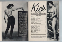 Kick V1 #1 Terri Higgins, Honey Bee 1961 Elmer Batters, Nylons, Stockings 80pg Body Art Marst Pub., Hollywood. M37151