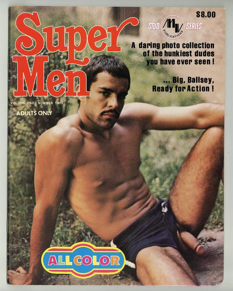 Super Men #2 Jake O'Reilly, Bill Gaines, Scott O'Mara 1979 Gay Physique Photos 48pgs MV Publ. Le Salon M37899