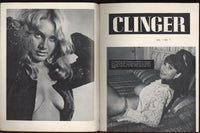 Clinger #7 Provocative Hippie Women 1971 Beatnik Sex Culture, Vintage Porno Magazine 64pgs Commodore Publ. M37292