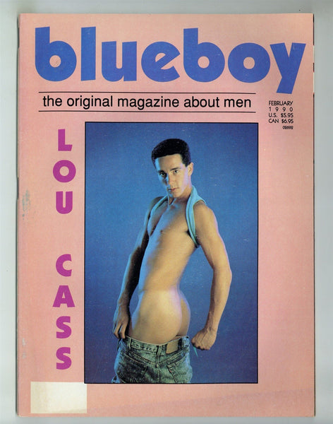 Blueboy 1990 Lou Cass, Clay Stevens, Chris Dano, Vincent Harrington 100pgs Gay Pinup Magazine M37308