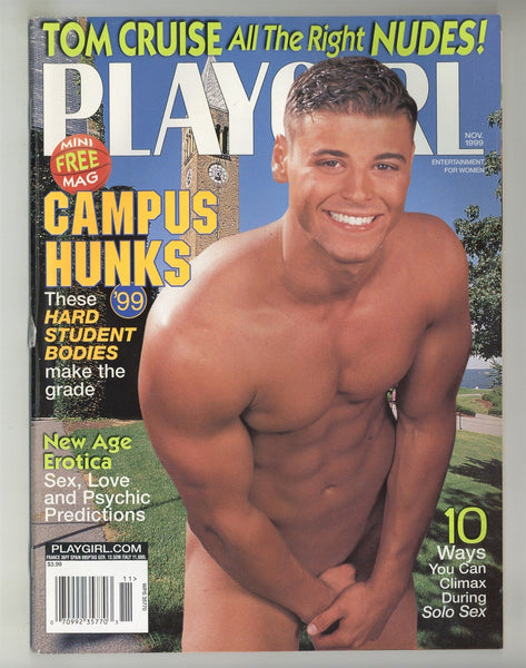 Playgirl 1999 Paul Mustelier, Chandler Wright, Bill Bixton, Dominick Mauro 106pgs Gay Magazine M37341