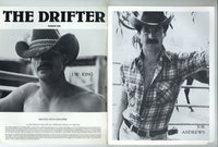 The Drifter V1#1 J.W. King, Joe Andrews, Doug Holster 1982 Gay Cowboy Pictorial Magazine 48pgs LDL Hollywood M37344