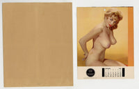 Fling 1962 Calendar June Wilkinson, Diane Webber, Lorrie Walsh, Candy Barr Relim Publ. J14511