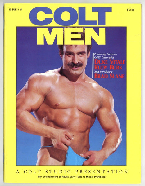 Colt Men #21 Duke Vitale, Rudy Burk, Brad Slane 1980 Gay Pinups Magazine 52pgs Colt Studios Jim French M37483
