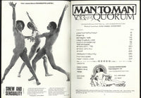 Man To Man Quorum V3#5 S&H Ltd, London 1976 John S. Barrington, Homo-Erotic Artwork By Mark 48pgs Gay Magazine M37497