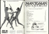 Man To Man Quorum V3#5 S&H Ltd, London 1976 John S. Barrington, Homo-Erotic Artwork By Mark 48pgs Gay Magazine M37497