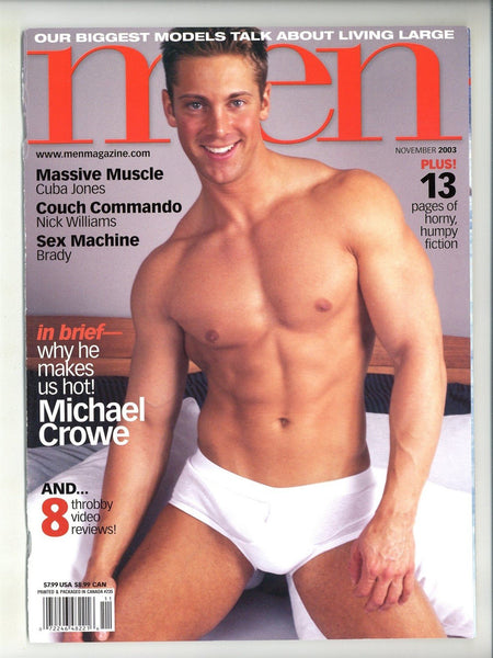 Men 2003 Nick Williams, Michael Crowe, Cuba Jones 82pgs SPLLC Gay Magazine M37836