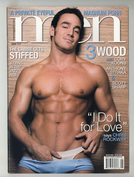 Men 2008 Cory Koons, Anthony Straka, Scott Sharp 74pgs Chris Rockaway Gay Magazine M37597