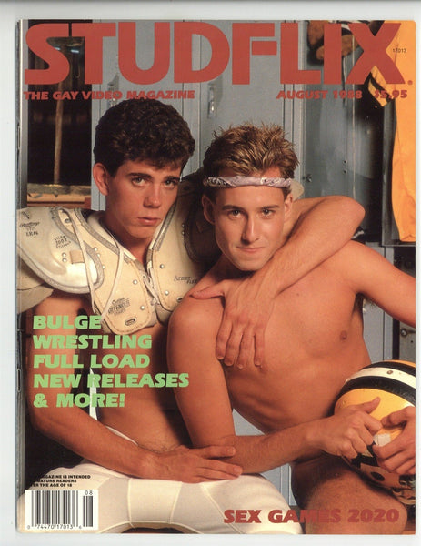 Studflix 1988 John Holmes Mark Donovan, Sean Duffy 52pg Gay Pinup Magazine M37999