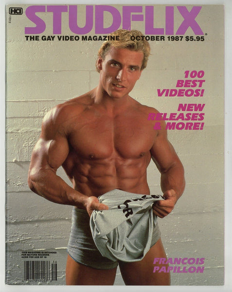 Studflix 1987 Francois Papillon/Chris Ingram, Steve Wright, Falcon, Lee Ryder 52pgs Gay Magazine M37992