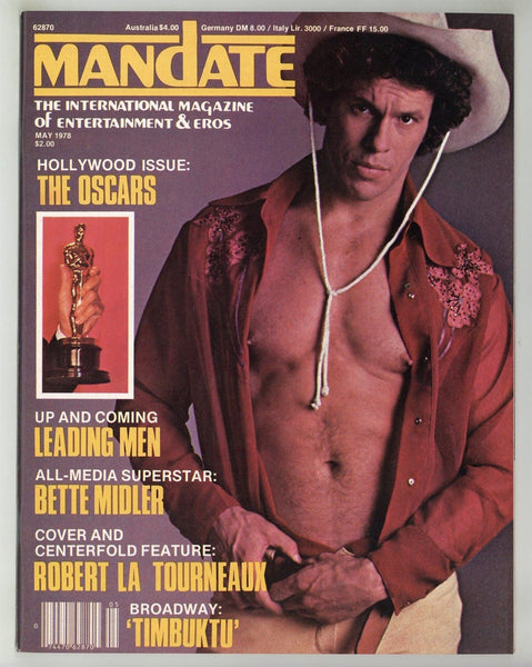 Mandate 1978 Roy Blakey, Roy Dean, Robert LaTourneaux 72pgs Gay Pinup Magazine M38050