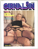 Carnal Sin #1 Helen White, Mike Ranger 1980 Two Illustrated Sex Stories 48pgs Hardcore Sex Magazine M38071