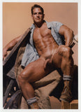 Massive Beefcake Stud Work Boots 1996 Construction Worker Gay Physique 5x7 Colt Studio Nude Photo J15057