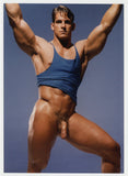 Massive Muscular Hunk 1995 Sexy Stare Gay Physique 5x7 Colt Studio Nude Photo J15528
