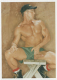 Military Beefcake Hunk In Work Boots 1995 Big Cock Gay Physique 5x7 Colt Studio Nude Photo J15530