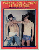 Where The Grass Is Greener 1981 The Men of Macho: Jean Chambois, Clay Hughes 48pgs Gay Magazine Nova Prod. M39631