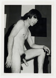 Long Hair Hippie 1960 Hairy Well Endowed Big Cock 5x7 Gay Physique Nude Photo J15450