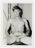 Blonde Man Serious Stare 1960 Huge Cock Well Endowed 5x7 Gay Physique Nude Photo J15445