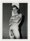 Eduardian Teddy Boy Big Cock 1960 Hairy Casual Pose 5x7 Gay Physique Nude Photo J15454