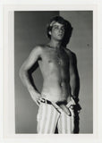 Blonde Male Model 1960 Big Cock Hairy Sexy Stare 5x7 Gay Physique Nude Photo J15458
