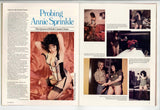 Annie Sprinkle 1981 Starlet Magazine V1#1 Georgina Splevin, Swank Publ. M39995