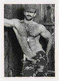Steve Kelso Military Camo Beefcake 1994 Colt Studio Hairy Teddy Bear 5x7 Jim French Gay Nude Photo J13576