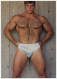 John Pruitt 1994 Hairy Chest Athletic Build Colt Studio 5x7 Gay Physique Jim French Nude Photo J15572