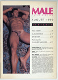Male Pictorial August 1992 Steve Cort, Paul Coder, Alan Devereux 60pgs Tom Mann Gay Pinup Magazine M40065