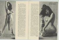 Black Silk Stockings 1959 Nude Pinup Magazine 44pg Nylons High Heels M9569