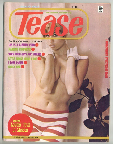 Vintage Sex Mags - Tease V1#1 Hippie Sexploitation 1966 Vintage Porn 80pg Sex Magazine M1 â€“  oxxbridgegalleries
