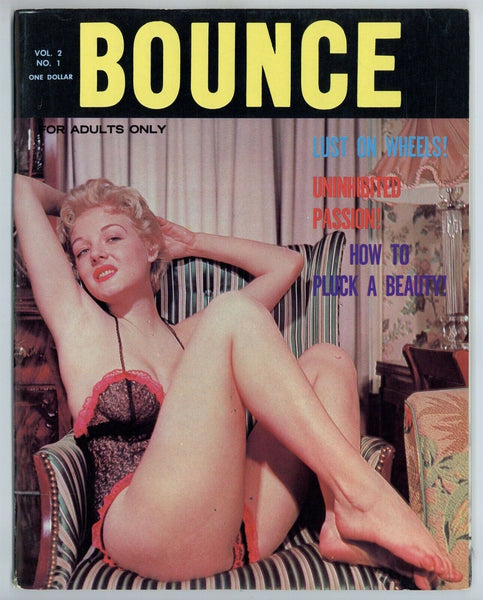 Bounce V1#2 w/Comic Coloring 1960 Big Boobs Busty Women 64pg Vintage 10137