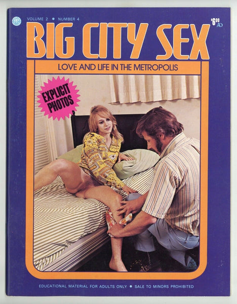 Big City Sex 1977 Cute Short Hair Brunette Prostitute 56pg Hookers Gay M10621
