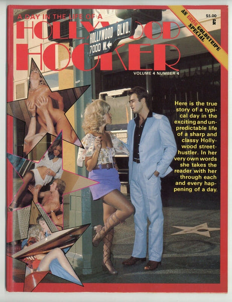Hollywood Hooker 1977 Carol Stern 64pg Eros Goldstripe Prostitute Prostitution Whore Sex Worker M10630