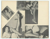 Black Nylons & High Heels 1959 Stockings Legs Garters Vintage M10158