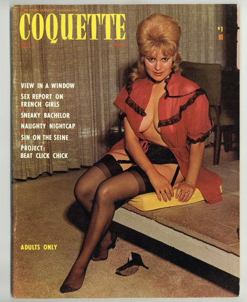 Coquette V1#1 Elmer Batters 1963 Parliament 80pg Stockings Nylons Tip Top M10641