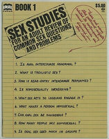 Sex Studies Book V1 #1 Hard Sex 1972 Pendulum 64pg Group Sex Gay Interest M6477