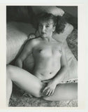 Cute Female In Pigtails 1980 Firm Breasts Perky Nipples 8x10 Original Photo Hairy Bush Photo J7263