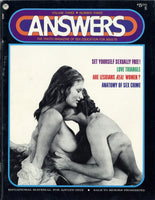 Answers Parliament 1973 Hippie Sex Magazine 62pg Bisexual Gay M20004