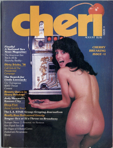 Swinger Porn Magazines - Annie Sprinkle 11p Cheri V1 #1 Vintage Porn 1976 Magazine 100pgs M2004 â€“  oxxbridgegalleries