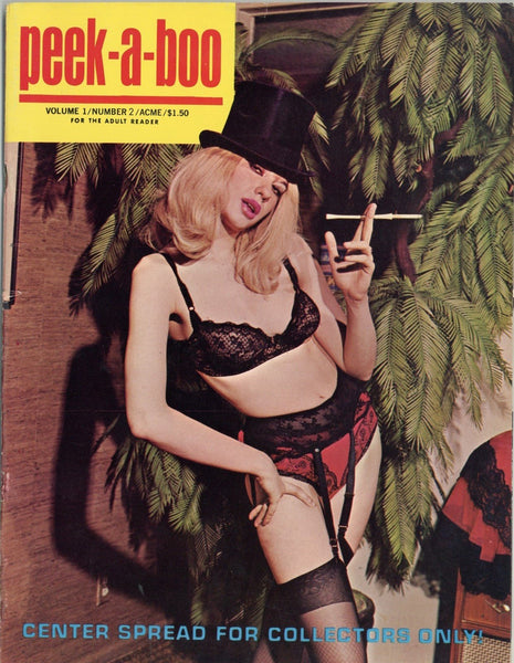 Peek-A-Boo V1 #2 Health Knowledge Inc Long Legs Leggy 1966 Vintage Pinup Magazine 72pgs Stockings Nylons Lingerie M20108