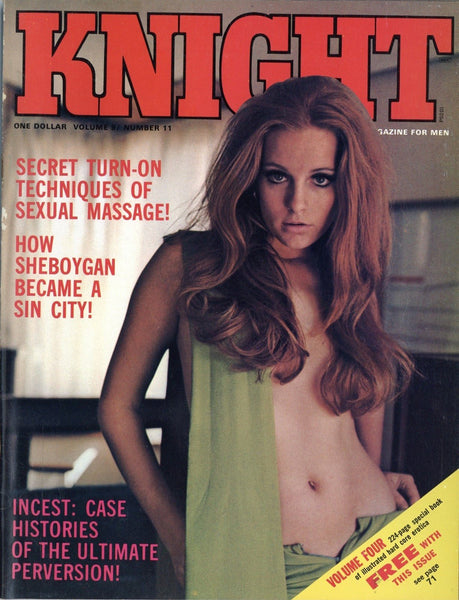 Rene Bond & Candy Samples 1973 Knight Magazine 84pg Big Boobs M20155