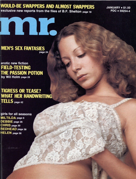 Mr. 1976 Christine DeShaeffer 9p Vintage Magazine 66pgs Hairy Hippie Women Boobs M20195