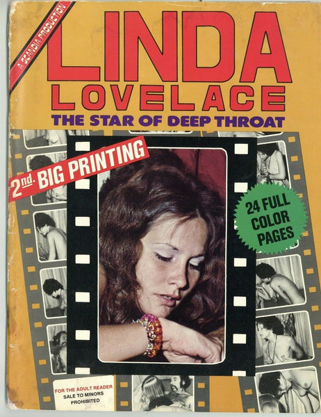 Linda Lovelace w/ Husband Chuck Traynor 1973 Deep Throat 48pg Hard Porn Sex 9347